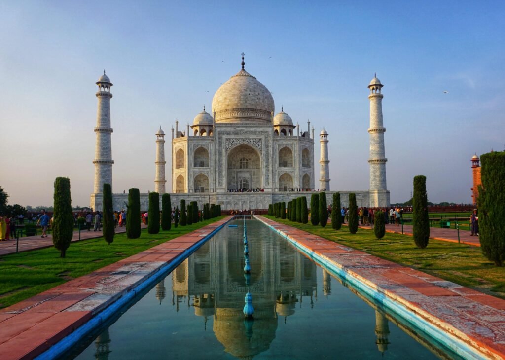Taj with Himalayas